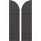 Ekena Millwork Americraft 4-Board (2 Batten) Wood Joined Board-n-Batten Shutters w/ Arch Top, ARW101BQ414X77SMH, PR ARW101BQ414X77SMH - alternate 1